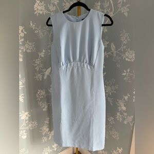 WEEKEND ONLY SALE Ann Taylor Sleeveless Pale Blue Midi Sheath Dress